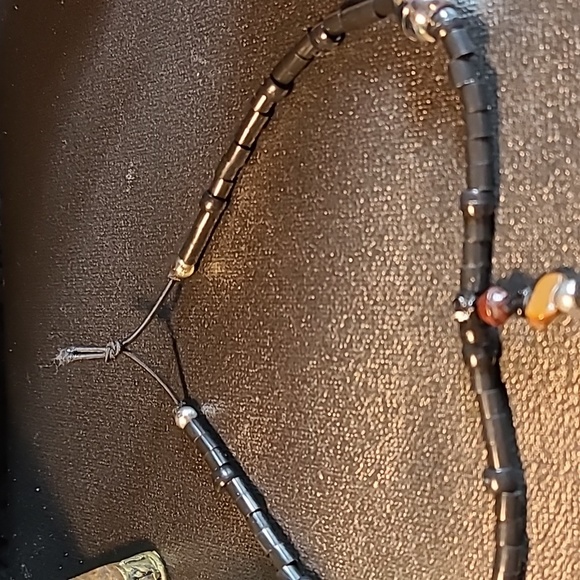 Brown Sugar Betty Boop denim fabric blue jeans necklace - Picture 7 of 7